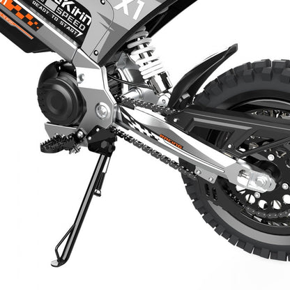 Motocykl elektryczny KuKirin X1, silnik o średniej mocy 1000 W, akumulator 48 V 20,8 Ah, opony terenowe 14/12 cali
